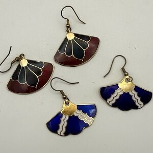 Two pairs of Art Deco Earrings